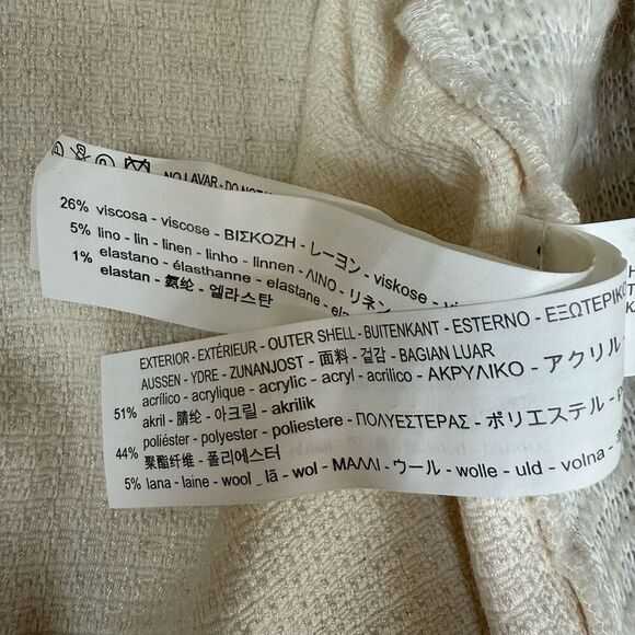 Zara Basic Collection Women’s Cream Sleeveless Faux Fur Vest Size L - Picture 6 of 8